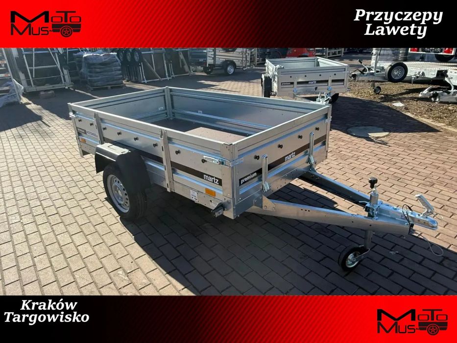Martz Przyczepa Martz Premium 230x126x40cm 750 kg 1 oś dostawa pod dom MOTOMUS  Przyczepa Martz 230x126x30 750 kg 1 osiowa Kraków Targowisko