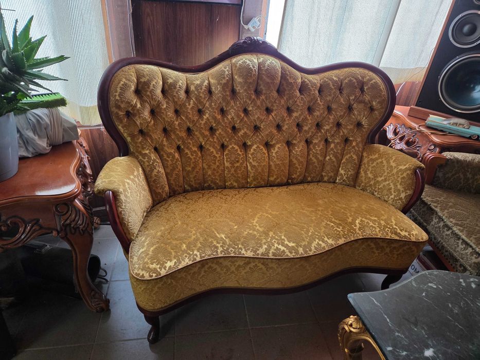 Fotele + sofa, styl Ludwikowski. /kanapy