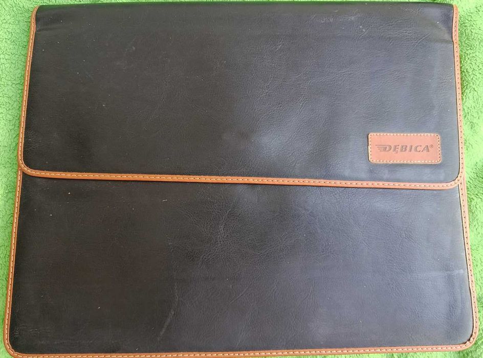 DĘBICA skórzana oryginalna aktówka