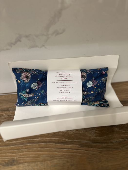 Naturalny ekologiczny termofor z pestek wiśni organiczny bawełna 100%