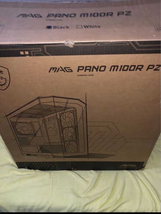 Gabinete gamer msi mag pano m100r