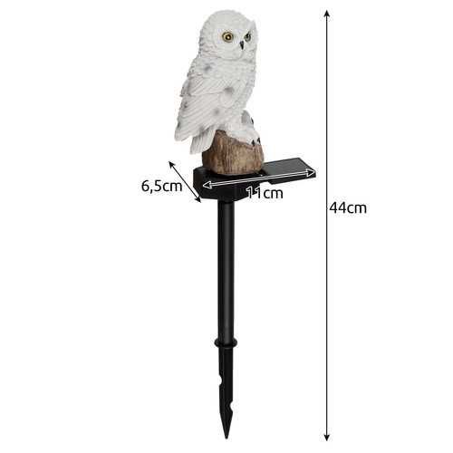 2sztLampa ogrodowa solarna - sowa Gardlov 23847