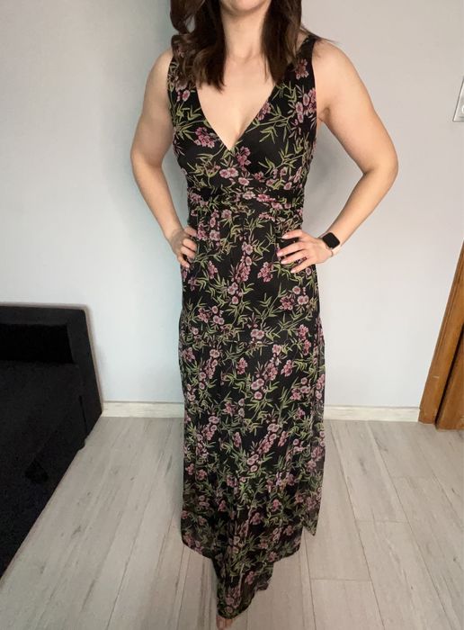 Sukienka maxi w kwiaty