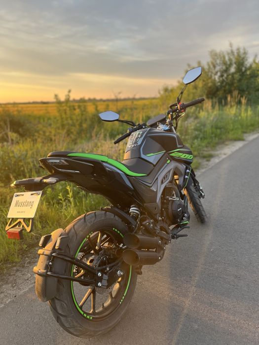Продам мустанг st 200 2025 року,мотоцикл в ідеальному стані 3000 км пр
