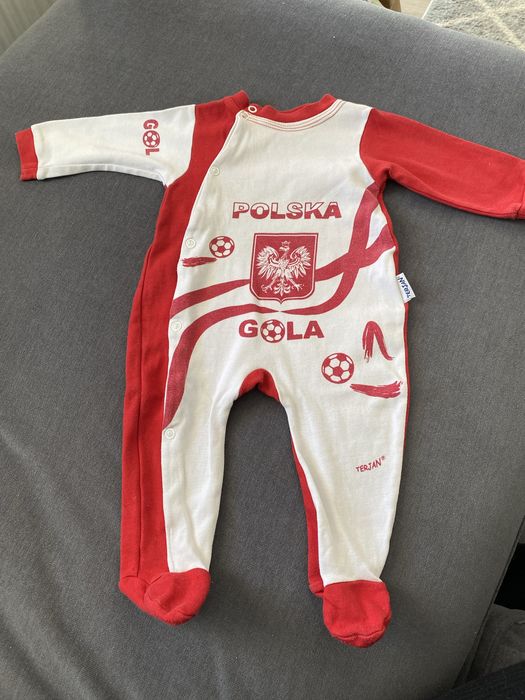 Body pajac pajacyk śpiochy młodego kibica 68 Polska gola mecz