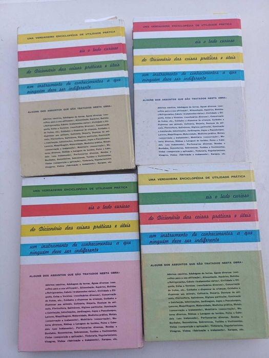 Colecção de 4 livros das coisas práticas e úteis