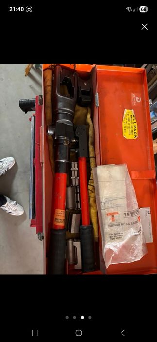 Prensa terminais hidraulica