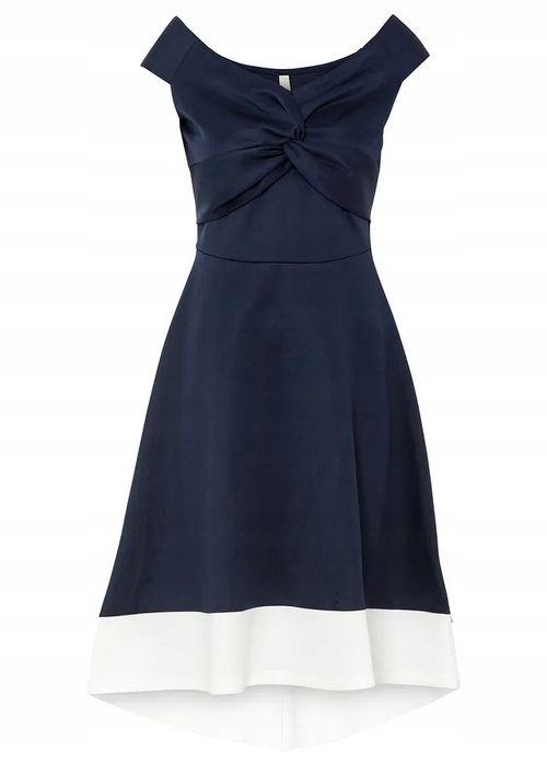 B.P.C granatowa sukienka koktajlowa 44/46.