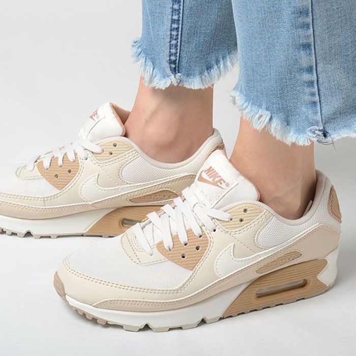 Оригінальні жіночі кросівки Nike Air Max 90 Beige (DH8010-004)