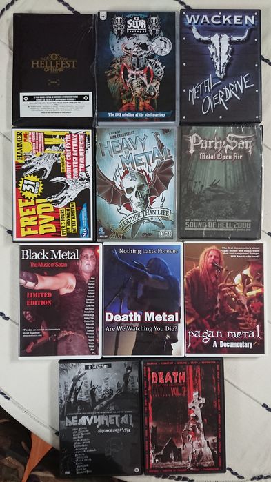 Heavy Metal - Vários DVDs festivais