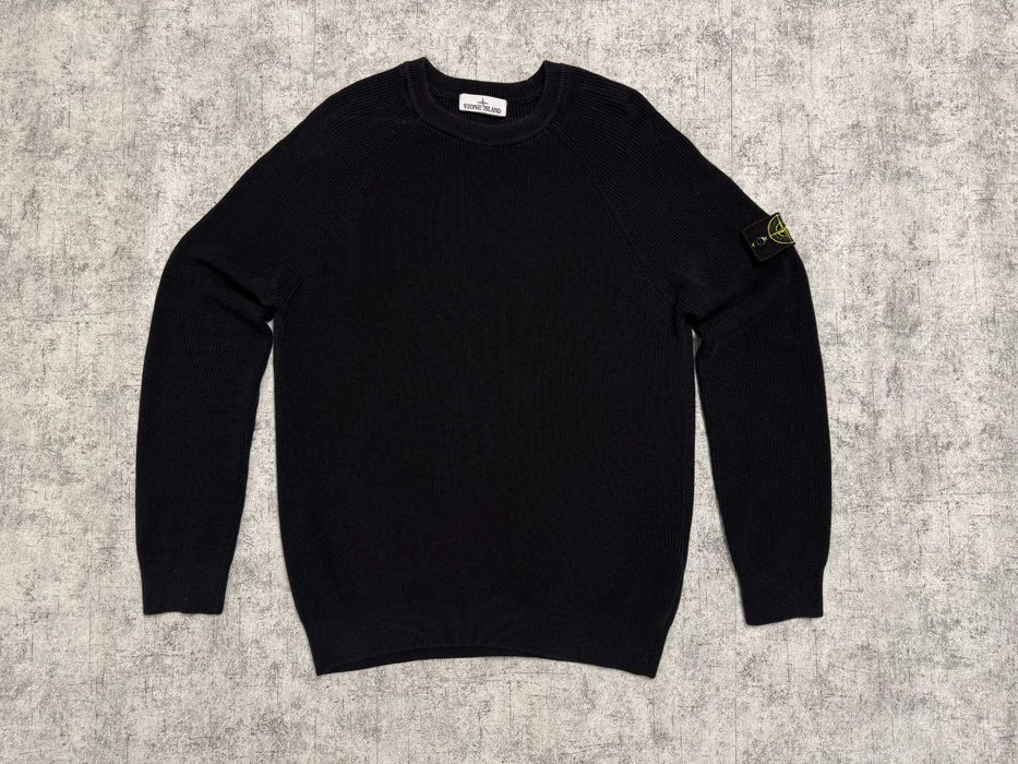 Світшот, светр, кофта Stone Island Navy Blue Crewneck Knit