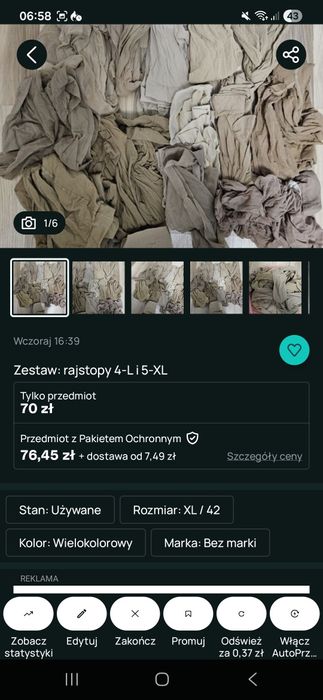 Zestaw rajstop - rezerwacja