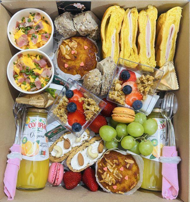 Dia dos namorados Box pequeno almoço 2 pessoas