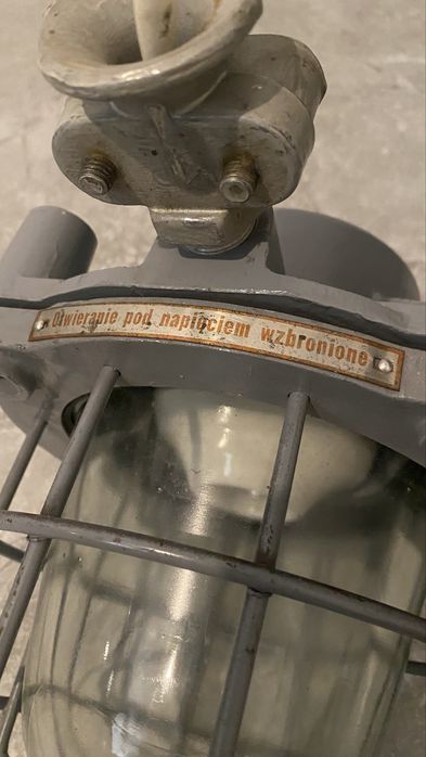 Lampa przeciwwybuchowa Polam oprawa 113-02Ex PRL loft industrial