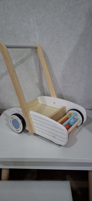 Дерев'яна каталка ходунці візок Little Town