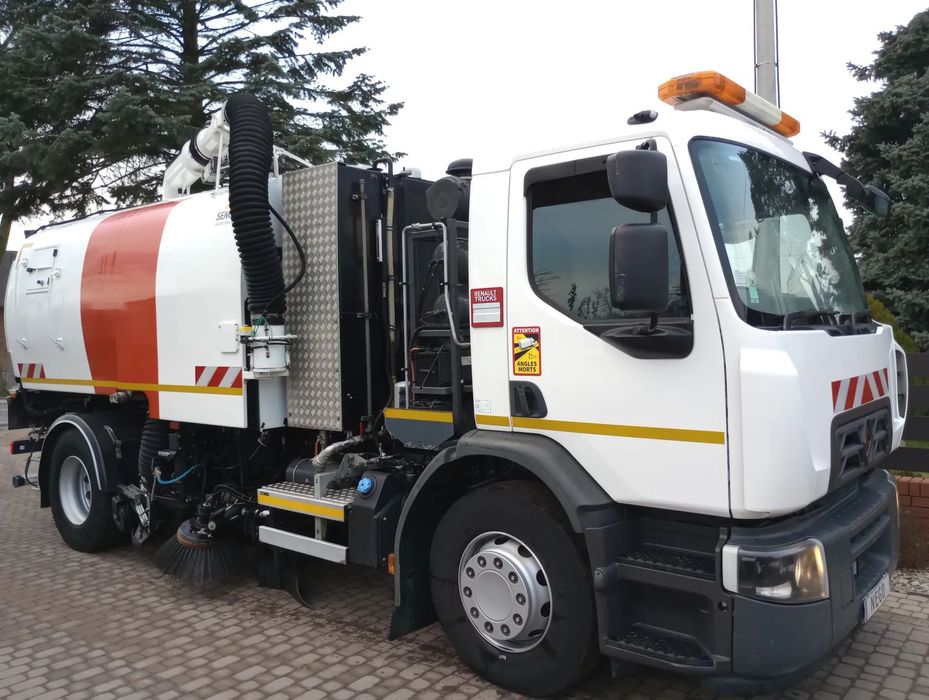Renault D18 280 WIDE Zamiatarka Zoeller Semat  *2018*  odkurzacz, myjka, dwa silniki, rura do liści,  jak nowa