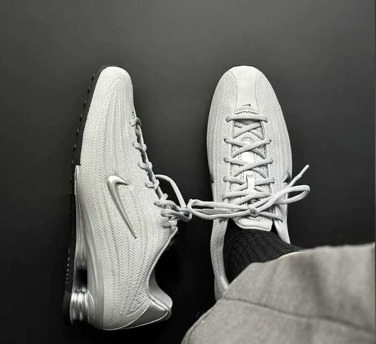 (БЕЗ ПЕРЕДОПЛАТИ) Nike Shox Z White/Metallic Silver найк шокс зет білі зі сріблястим