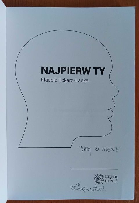 Klaudia Tokarz-Laska "Najpierw Ty" z autografem