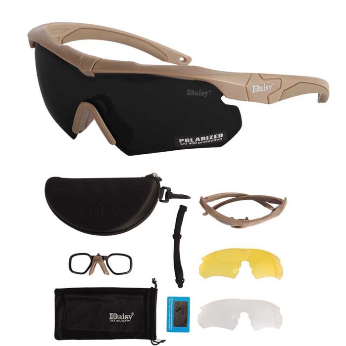 Тактические солнцезащитные очки Daisy X10 для военных с поляризацией