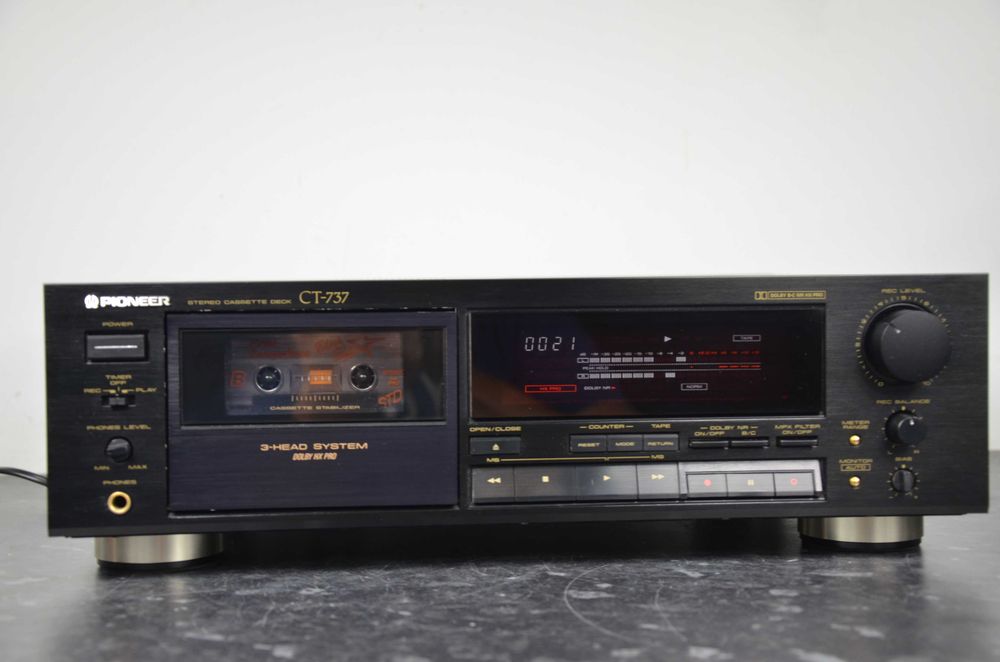 Magnetofon kasetowy Pioneer CT-737 czarny