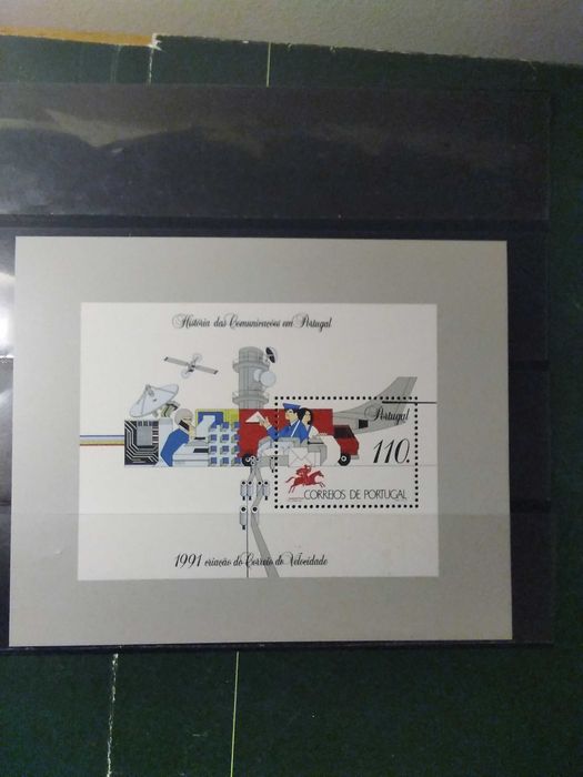1991 Bloco História Das Comunicações MNH **