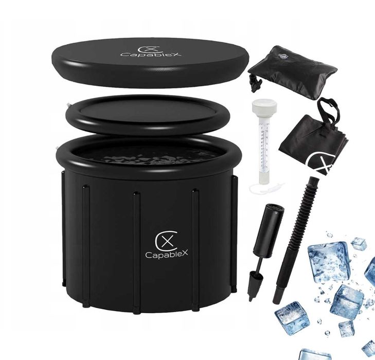 WANNA Beczka DO MORSOWANIA XXL 420L Termometr Duży i SOLIDNY Basen