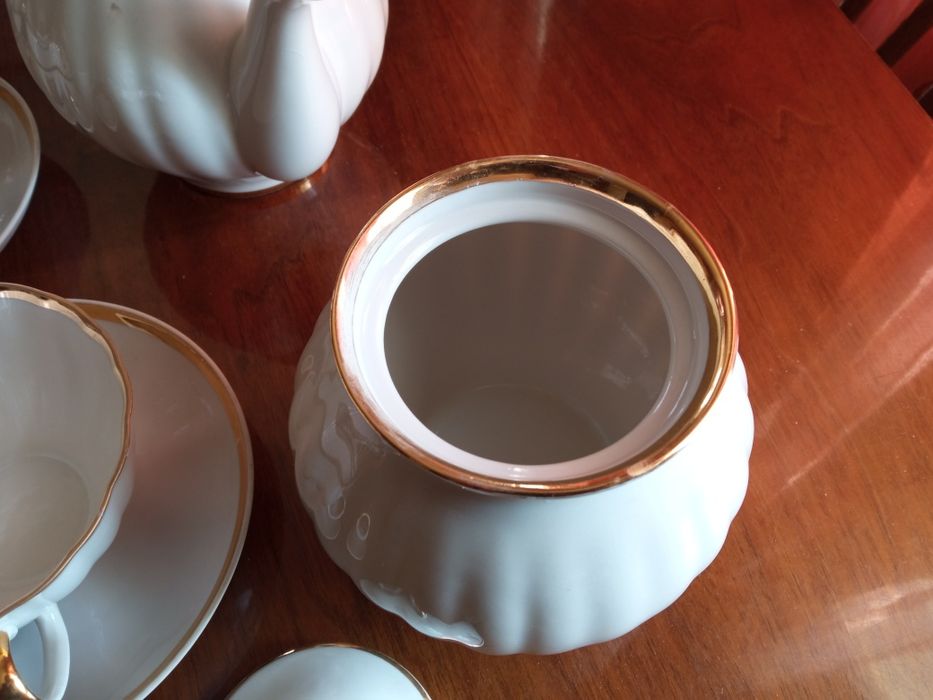 Чайний сервіз Дулево "золота стрічка" на шість персон