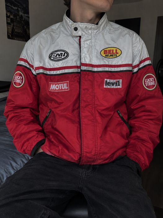 Вінтажна куртка Eminent Racing Lucky Strike Motul Y2K L