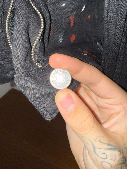 Calças de ganga Zara Slim personalizadas