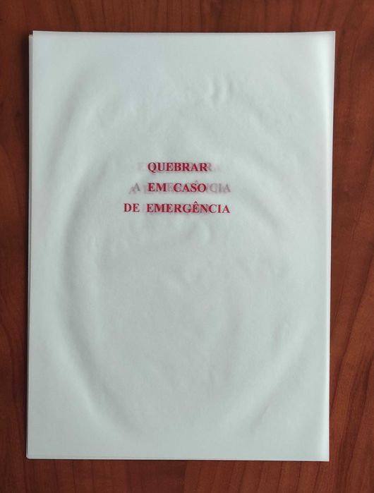 Estados de Emergência. Fernando Aguiar