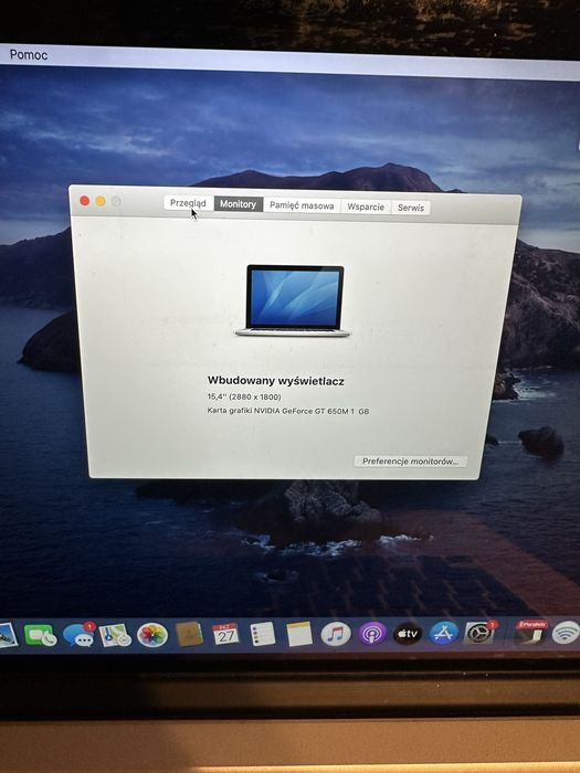 MacBook Pro 16GB Ram i7 Retina 15 cali