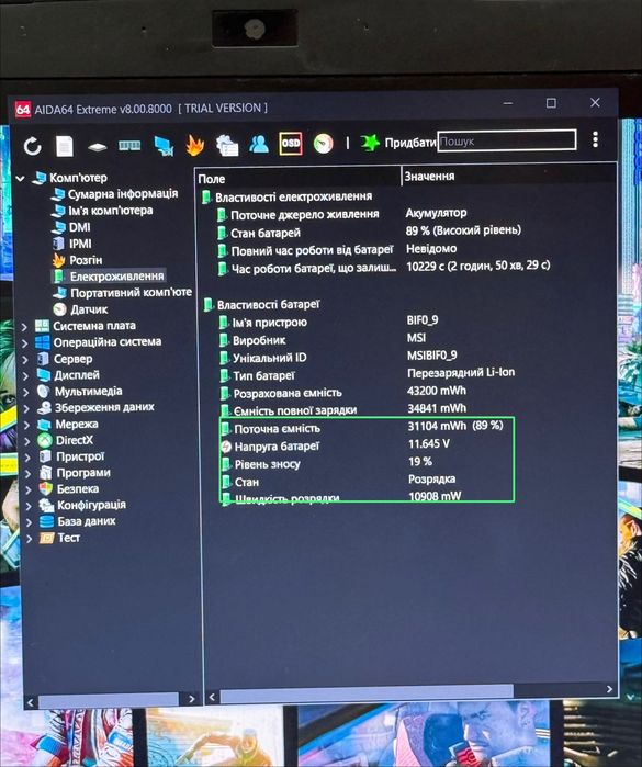 Ігровий ноутбук MSI/Процесор i7/ GTX