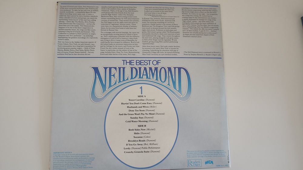 Vinil quádruplo "The Best of Neil Diamond"
