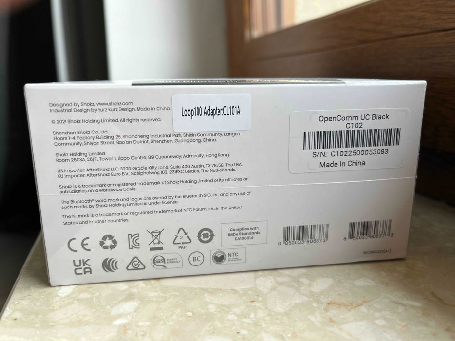 Shokz OpenComm UC (czarne)– słuchawki Bluetooth z przew. kostnym