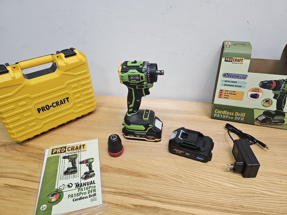 2шт Акб Съёмный патрон ProCraft PA18Pro DFR Шуруповерт Бесщеточный