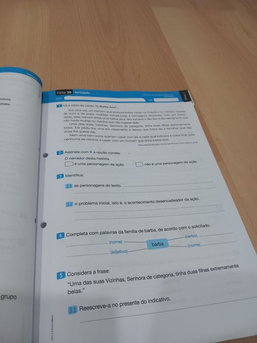 Livro de fichas de trabalho para o 3⁰ ano
