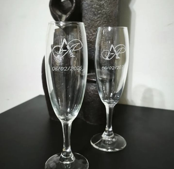 Gravação de copos personalizados