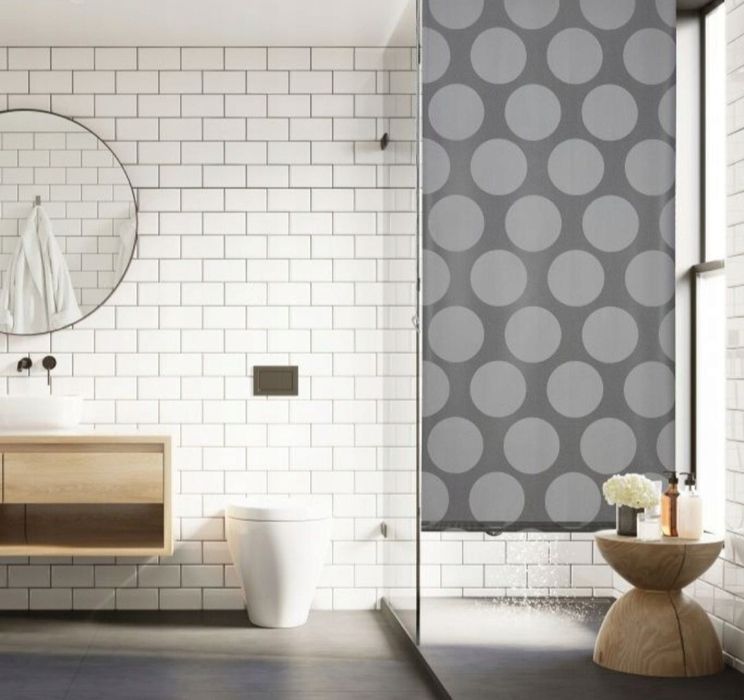 Relaxdays Roleta zależna prysznicowa 100cm x 240cm