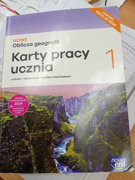 Nowe Oblicza geografii 1, karty pracy ucznia, poziom podstawowy