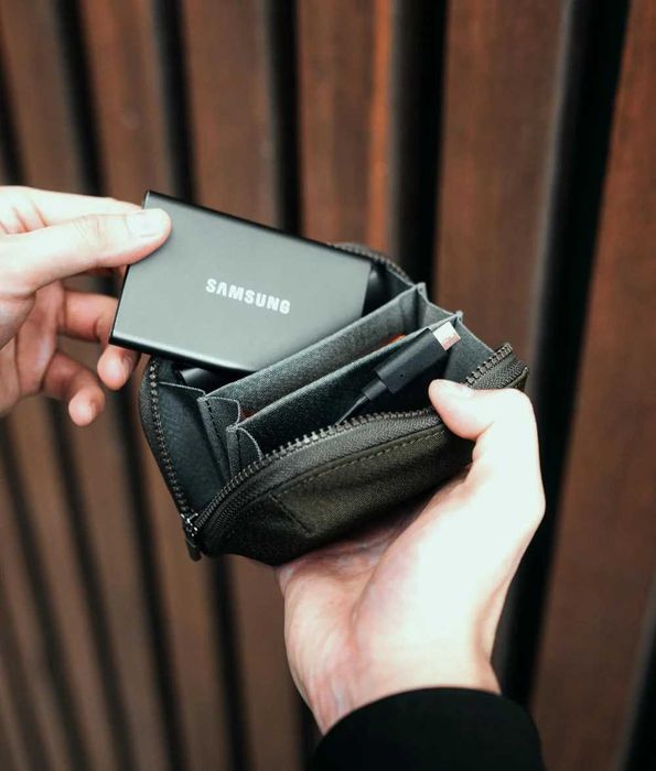 Alpaka Gear Hub Zip Pocket Кошелек Бумажник Монетница Army Green