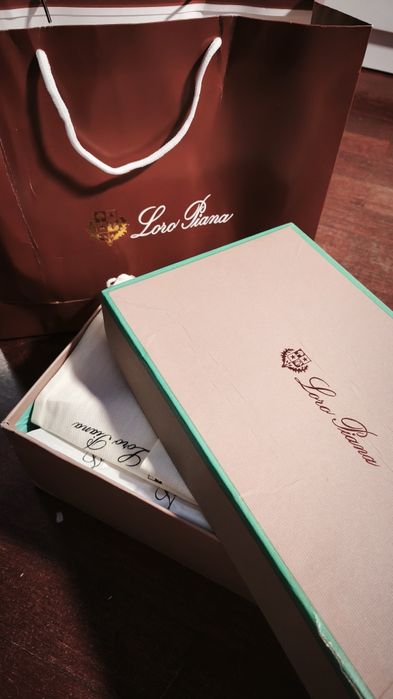 Loro Piana Summer Walk Charm Loafers - Light Grey 44EU