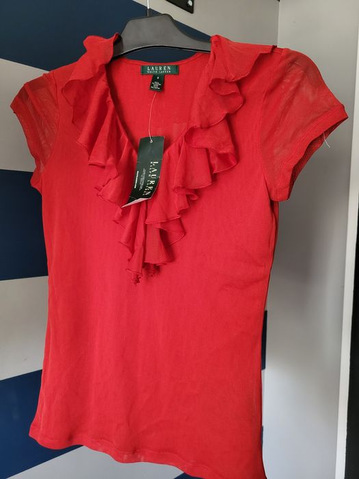 Bluzka damska czerwona Ralph Lauren S