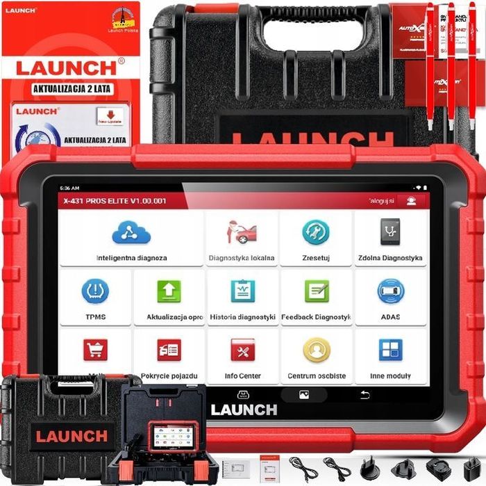 LAUNCH X431 PROS ELITE j. Polski 2 LATA Aktualizacji TESTER DIAGNOSTYCZNY