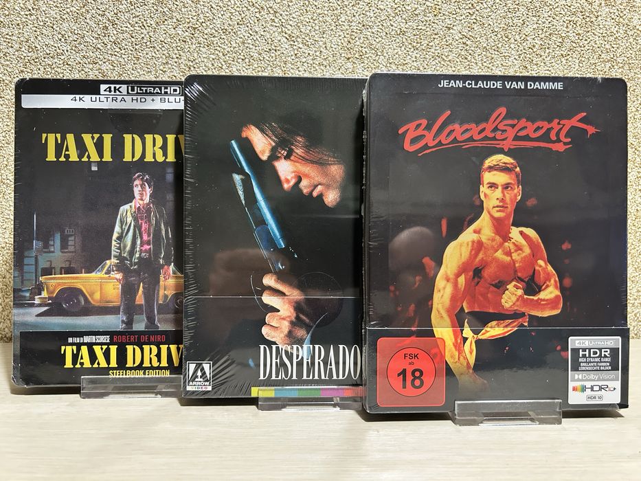 Steelbook 4K Ultra HD Blu-ray Бешеные псы /Криминальное чтиво/Таксист