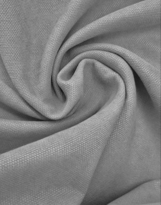 Готовий комплект з 2х сірих штор, мікровелюр