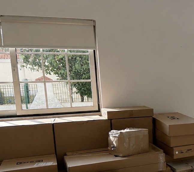 Cortinas opacas de rolo da marca Leroy brancas 150x250cm