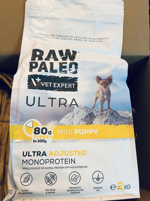 Karma 2 x 2kg: Vetexpert Raw Paleo Ultra Turkey Puppy Mini 2kg