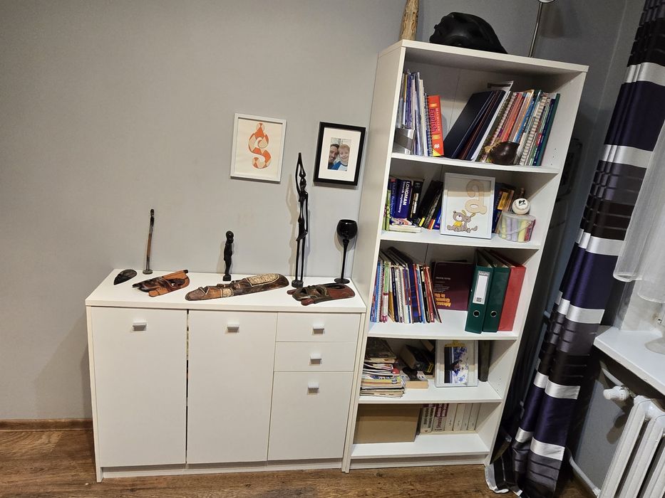 Nowoczesny Biały regał