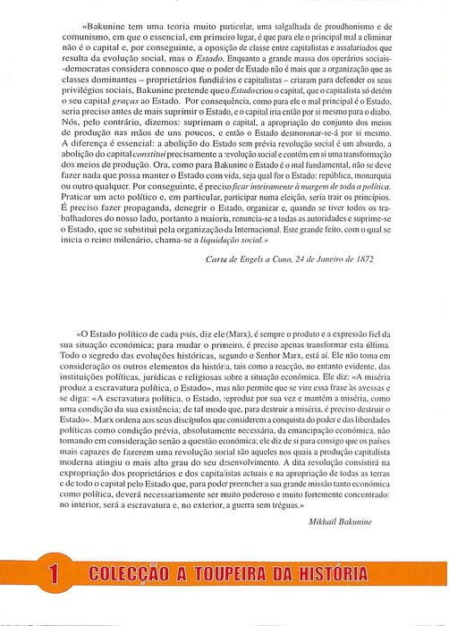 "Diálogo entre Marx e Bakunine" de Maurice Cranston [Novo]