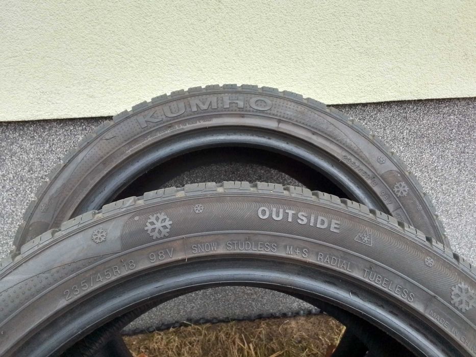 2 opony zimowe Kumho 235/45R18 rant, bieżnik 6mm.